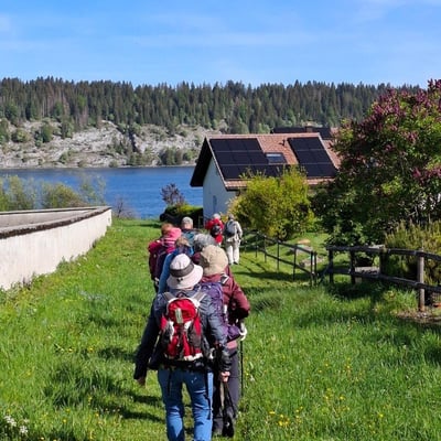 Les Gentianes au bord du lac Brenet