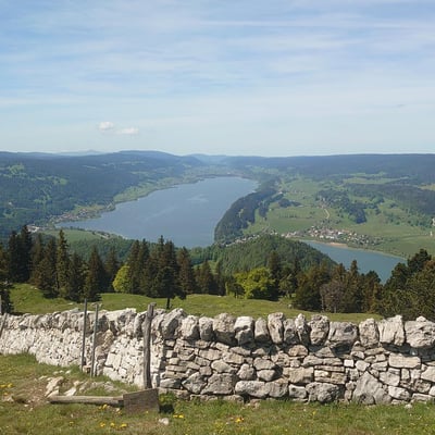 Vue sur le lac de Joux