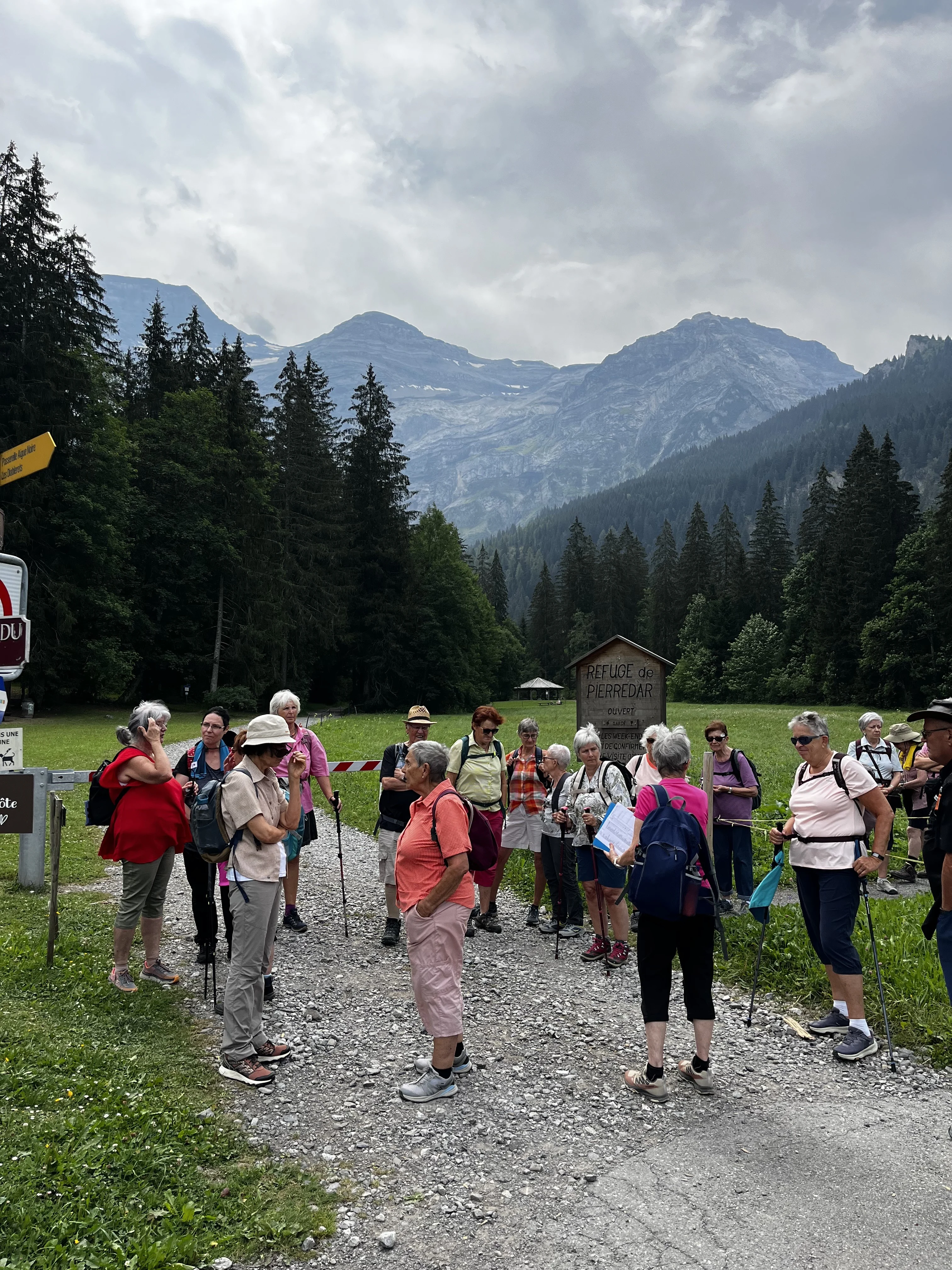 Le groupe aux Diablerets